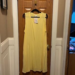 LuLaRoe Light Yellow Tank Top dress